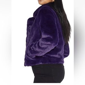 APPARIS Faux Fur purple jacket